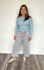 Vintage Fleece Wide Leg Pants