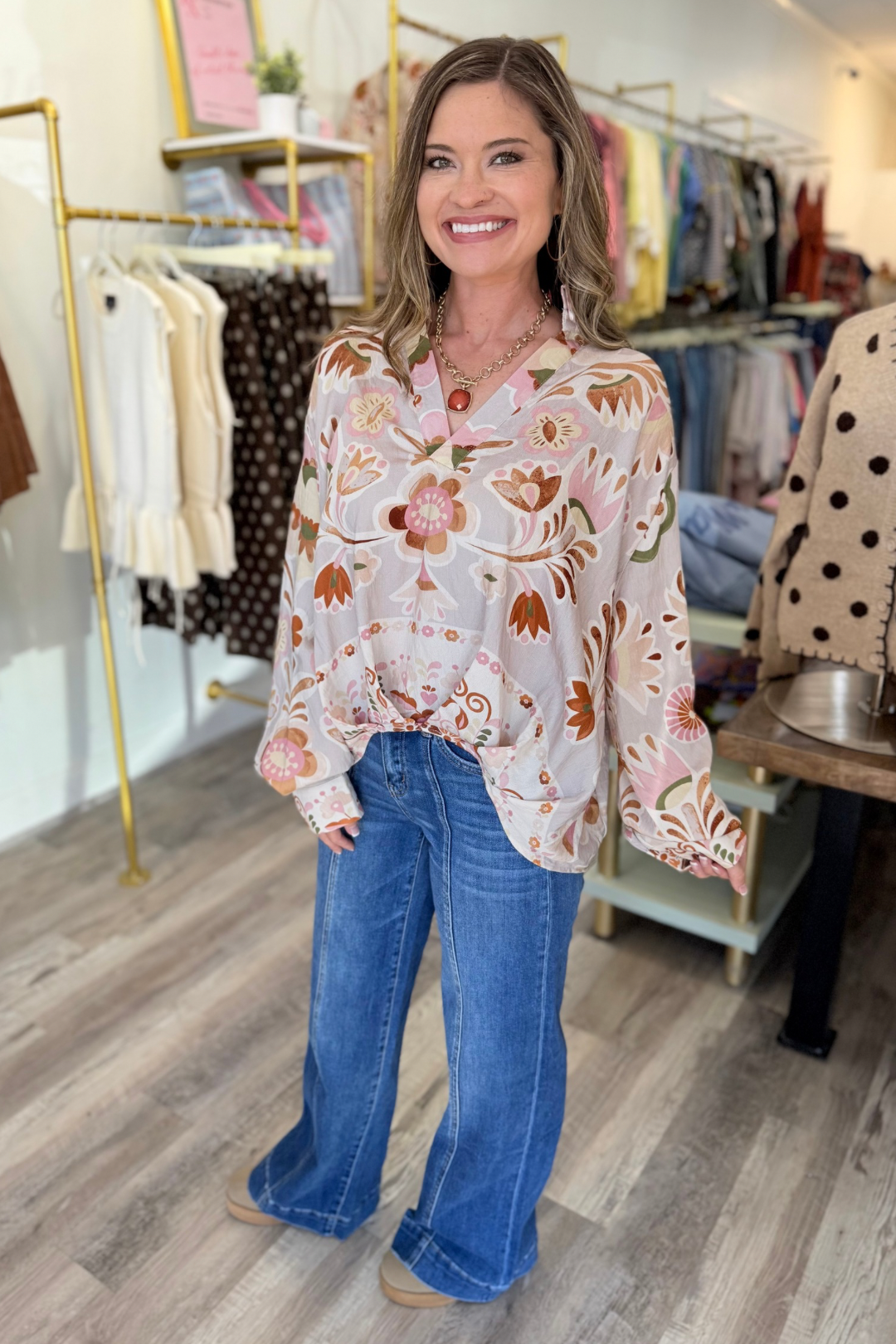 Soft Petal Floral Top