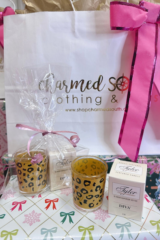 Tyler Leopard Votive Set *Final Sale*