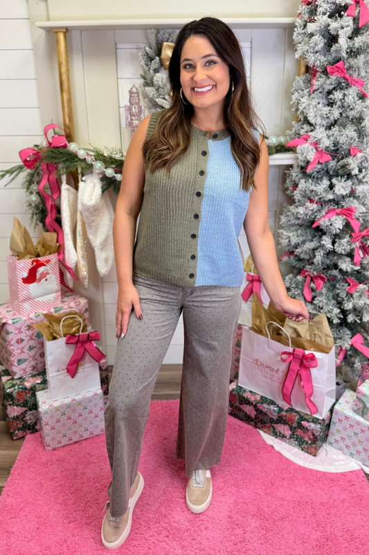 Soft Divide Sweater Top