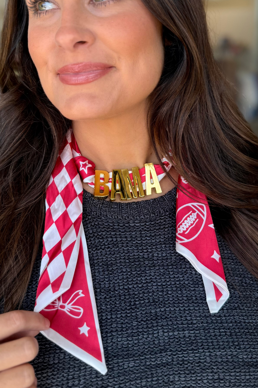 Bama Belle Scarf Necklace
