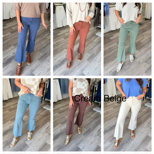 Washed Frayed Pant