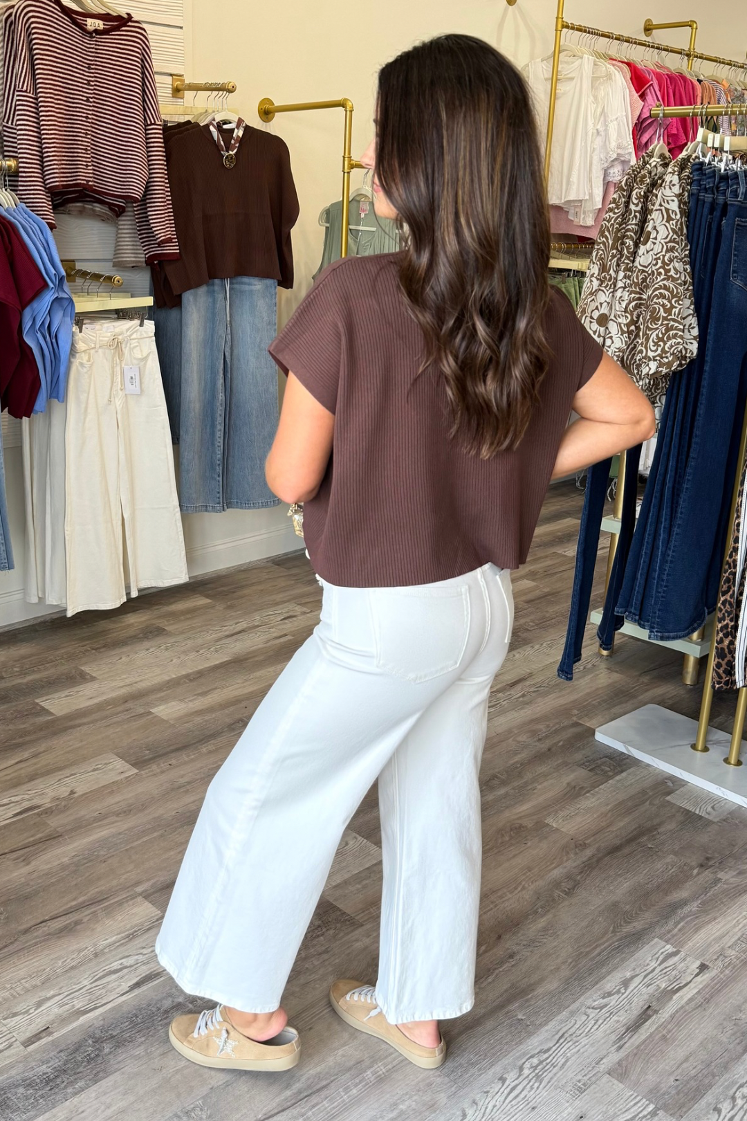 Optic Ease Wide Jeans