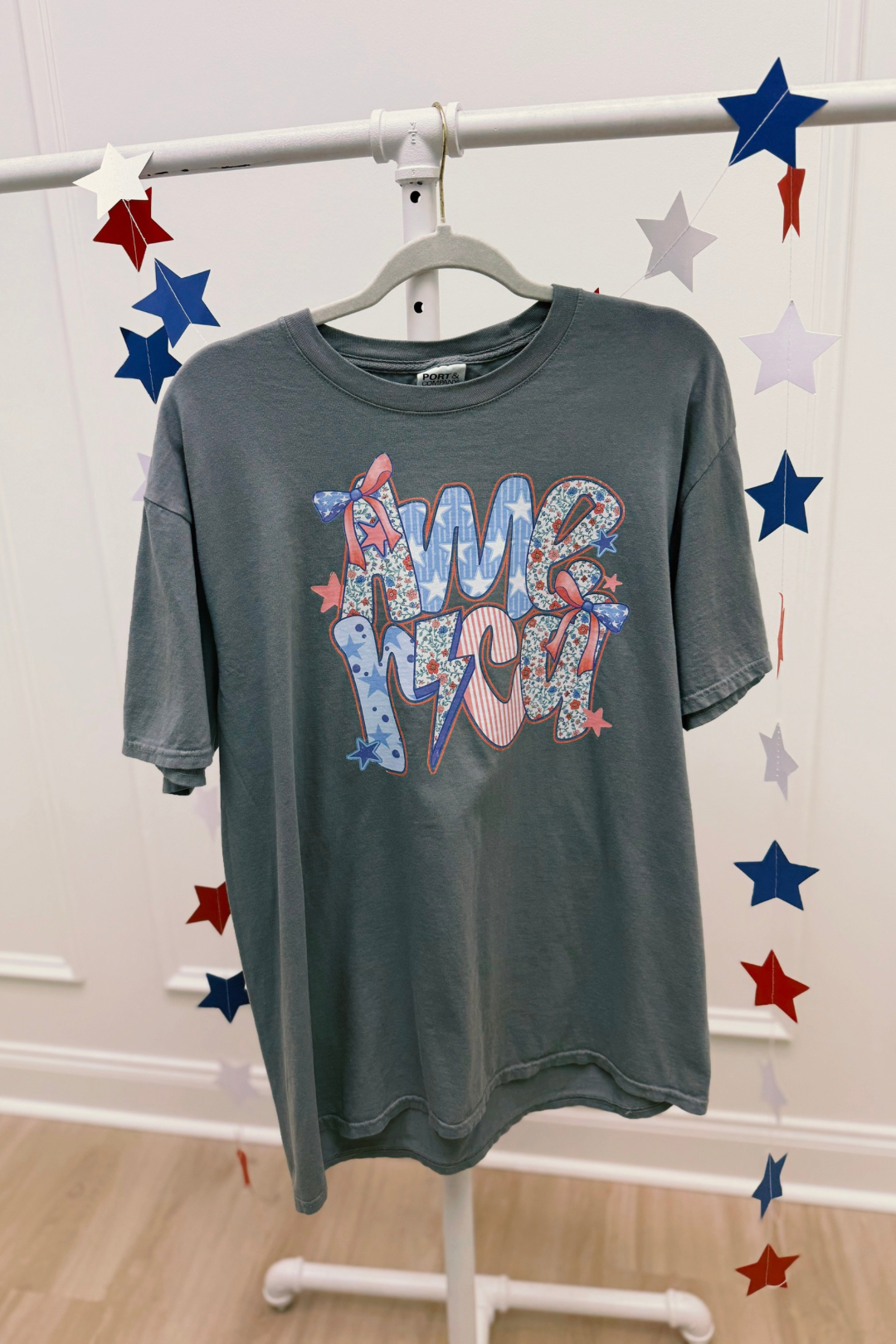 America Mixed Patterns Tee