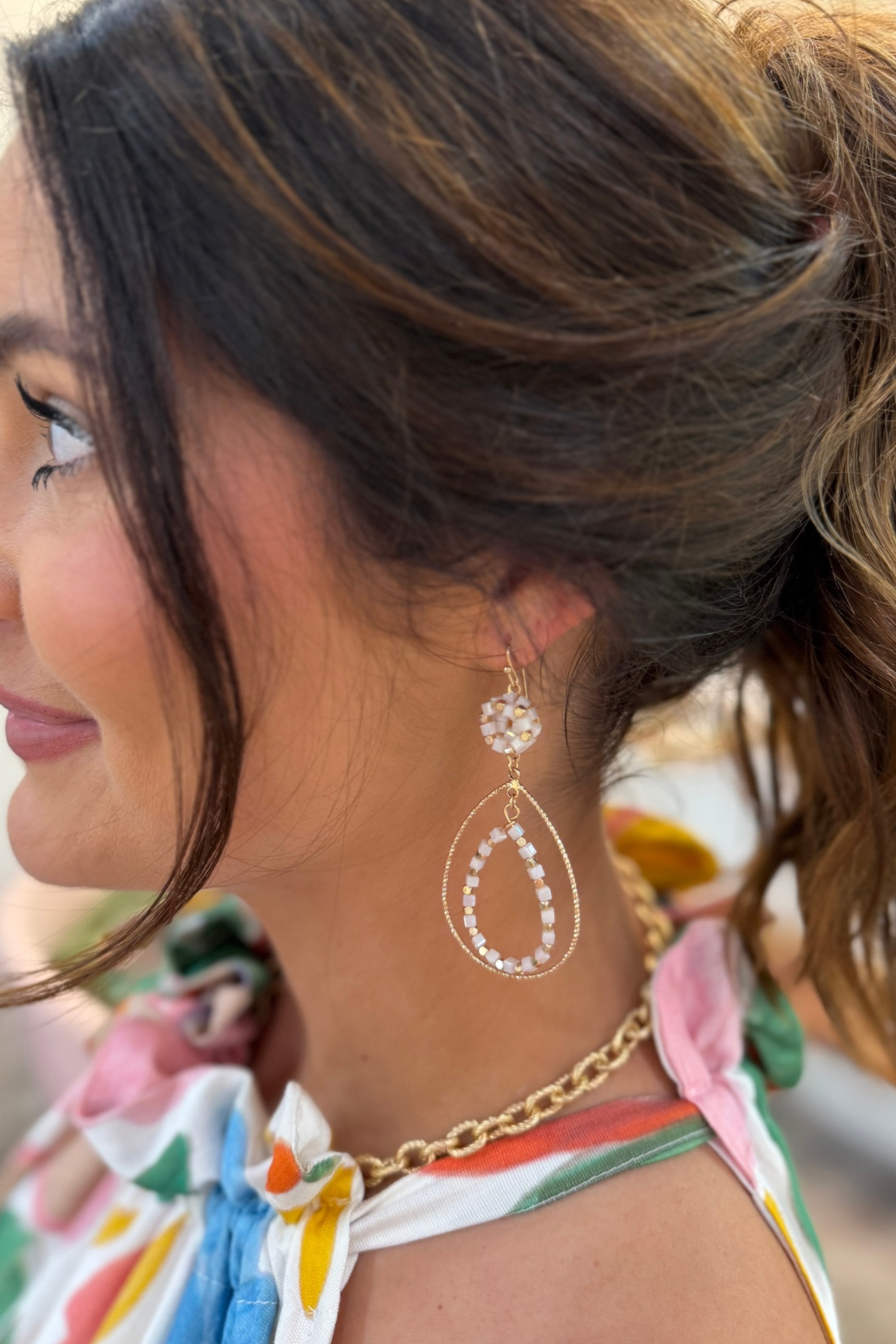 Aura Double Drop Earrings