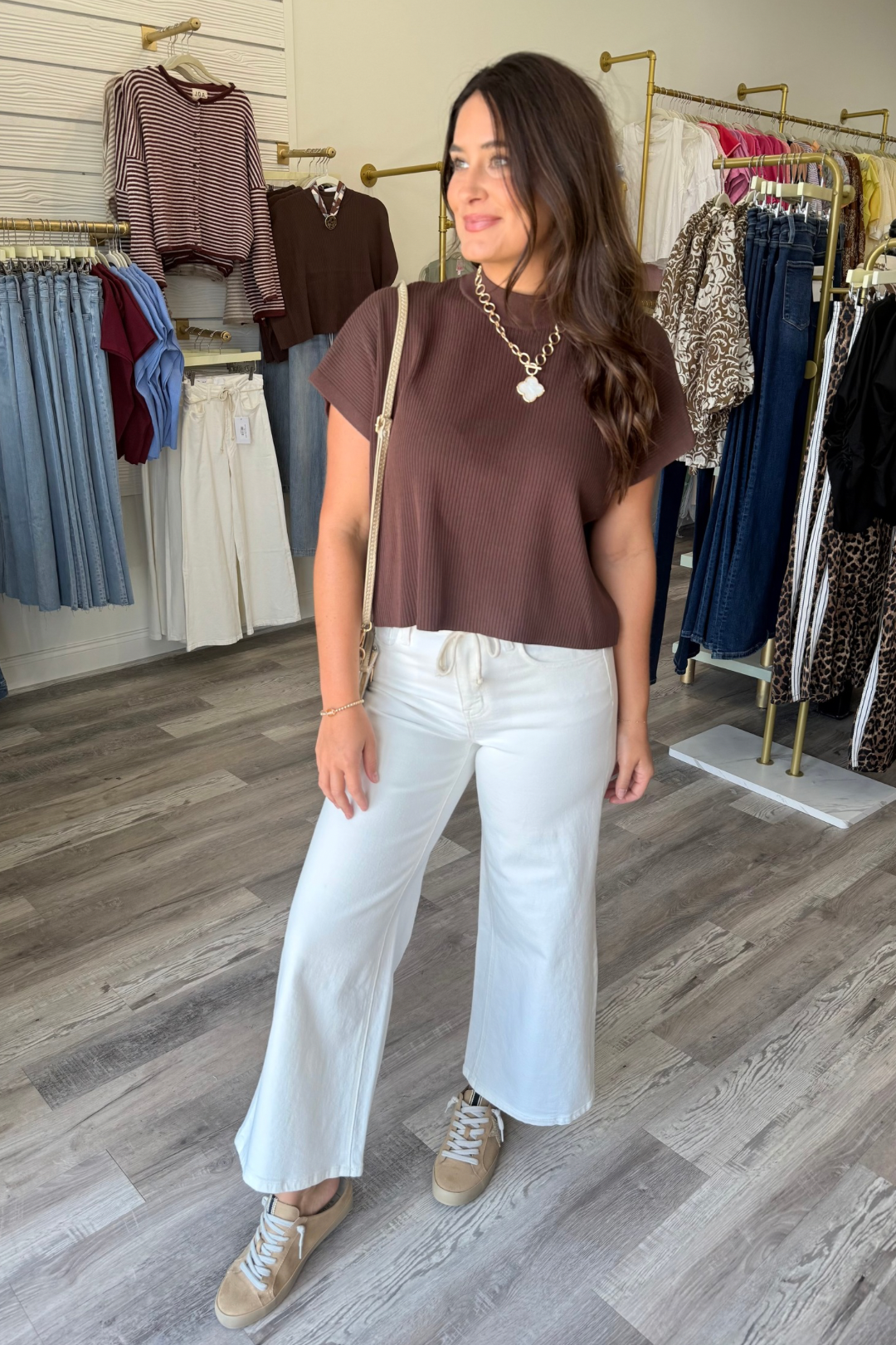 Optic Ease Wide Jeans
