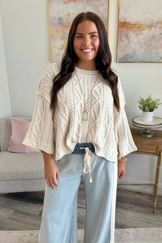 Trend Stitch Sweater Top