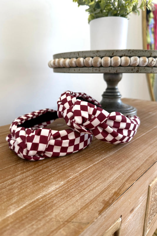 Checkered Game Day Headband