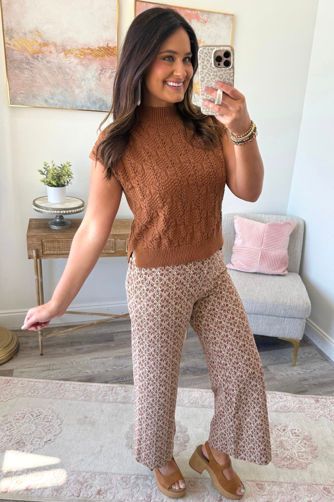 Cable Whisper Sweater Top