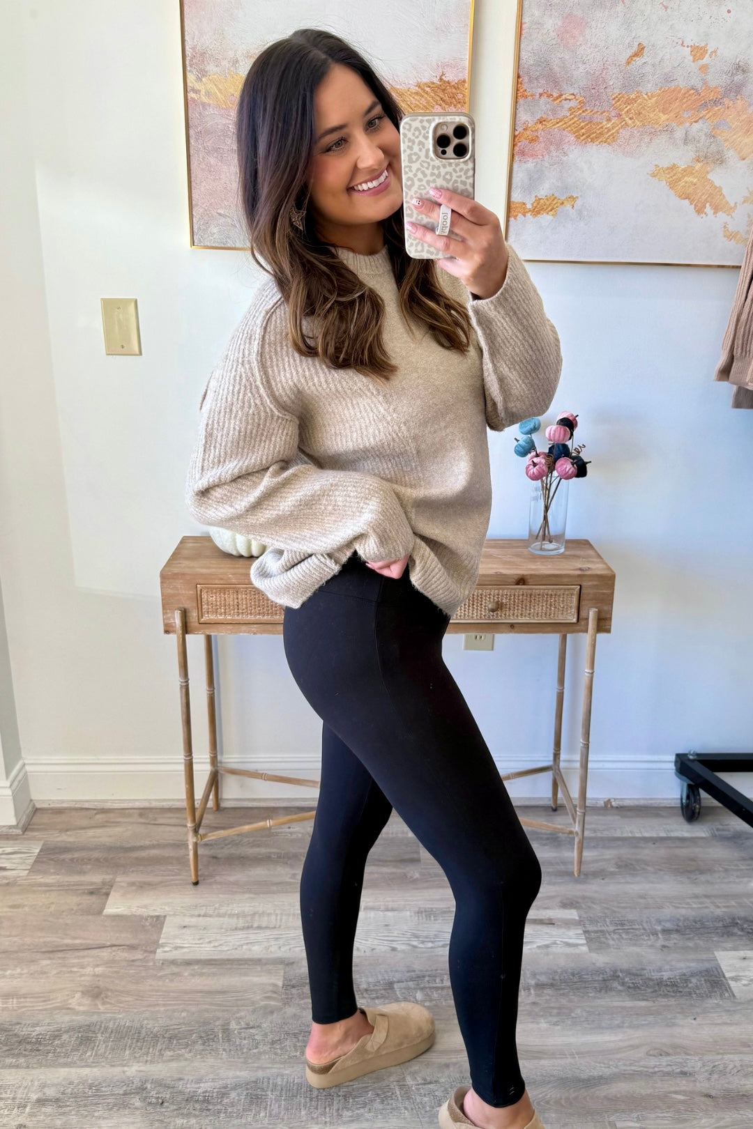 Microfiber Waistband Leggings  **Final Sale**