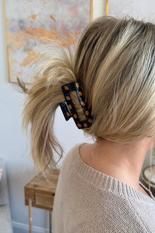 Jack-O-Lantern Fun Hair Clip