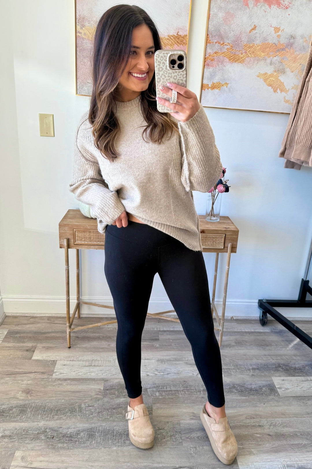 Microfiber Waistband Leggings  **Final Sale**