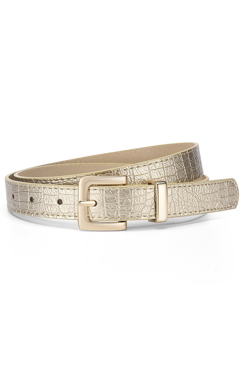 The Statement Croc Belt