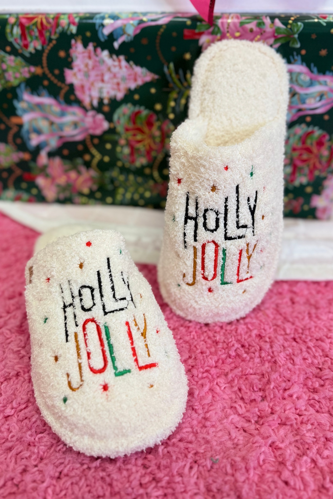 Holly Jolly Slippers **Final Sale**Online Only**