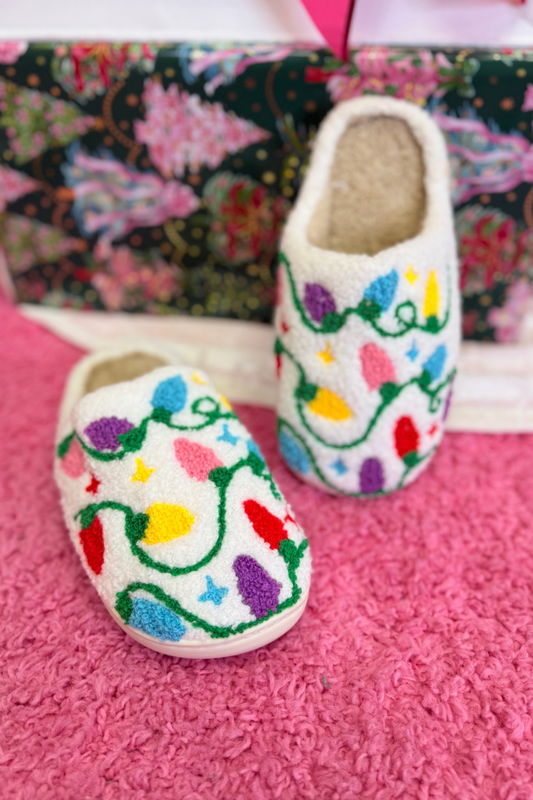 Christmas Lights Slippers