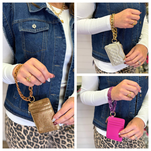 Rhodes Quilted Bangle Wristlet