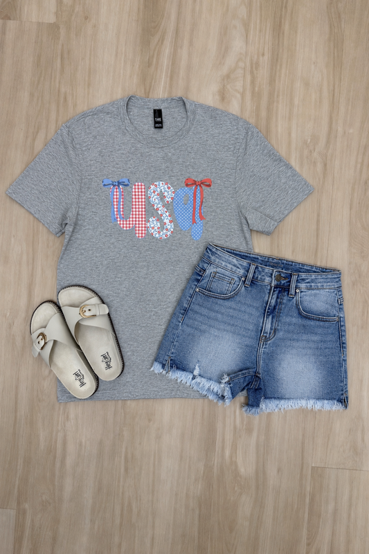 USA Bow & Patterns Tee