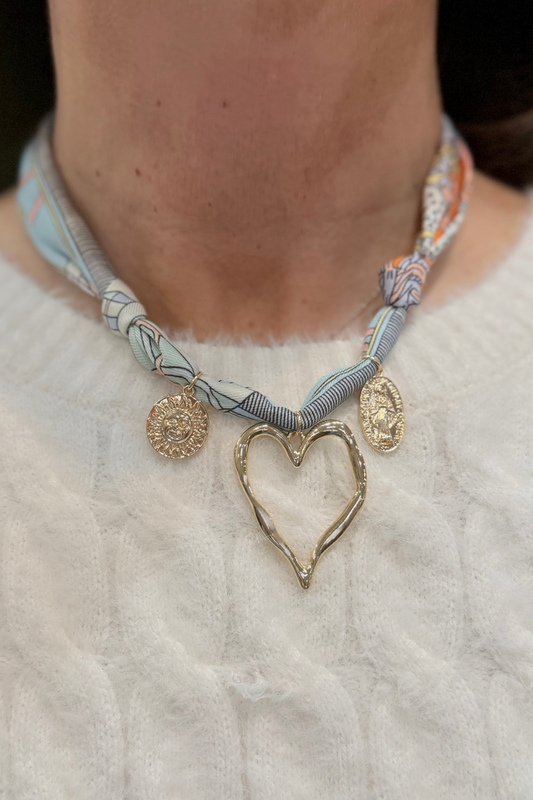 Twist of Love Scarf Necklace