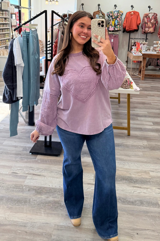 Lilac Heartbeat Top