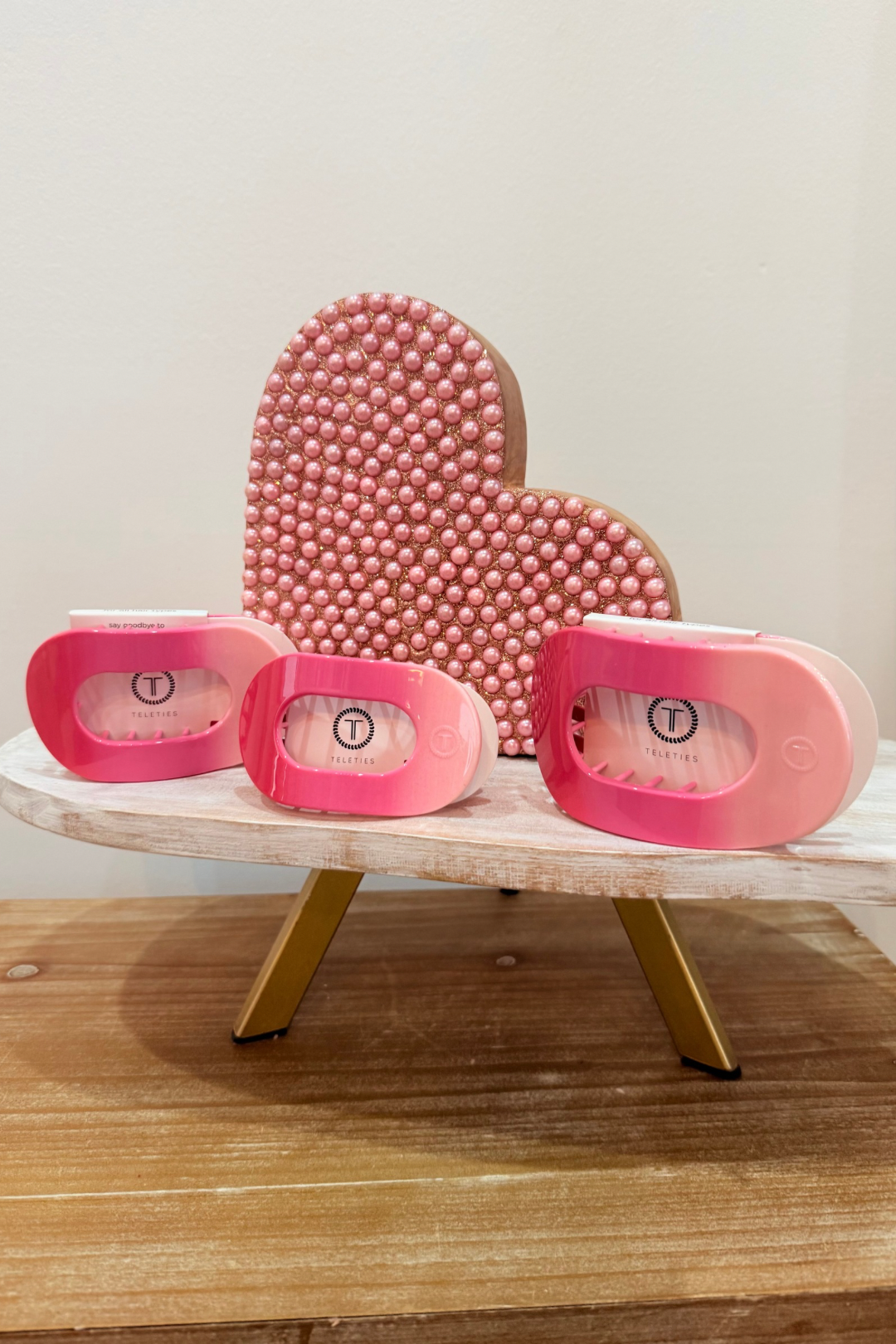 Teletie Kiss & Tell Flat Round Hair Clip