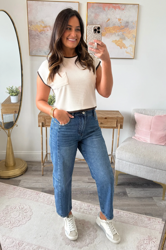 Back At It Cream Top