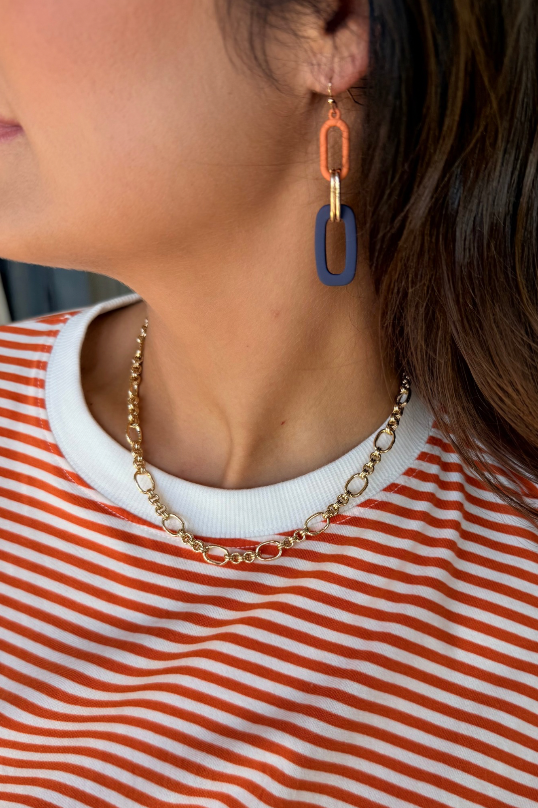 Oval Chain Link Necklace