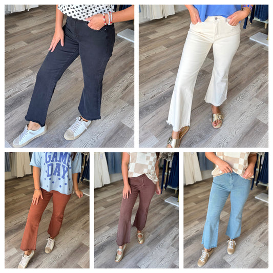 Washed Frayed Pant