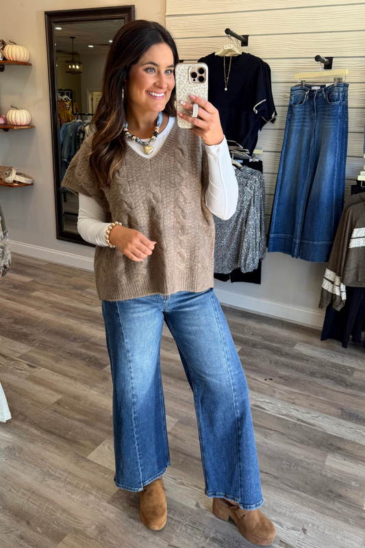 Espresso Chic Sweater Top