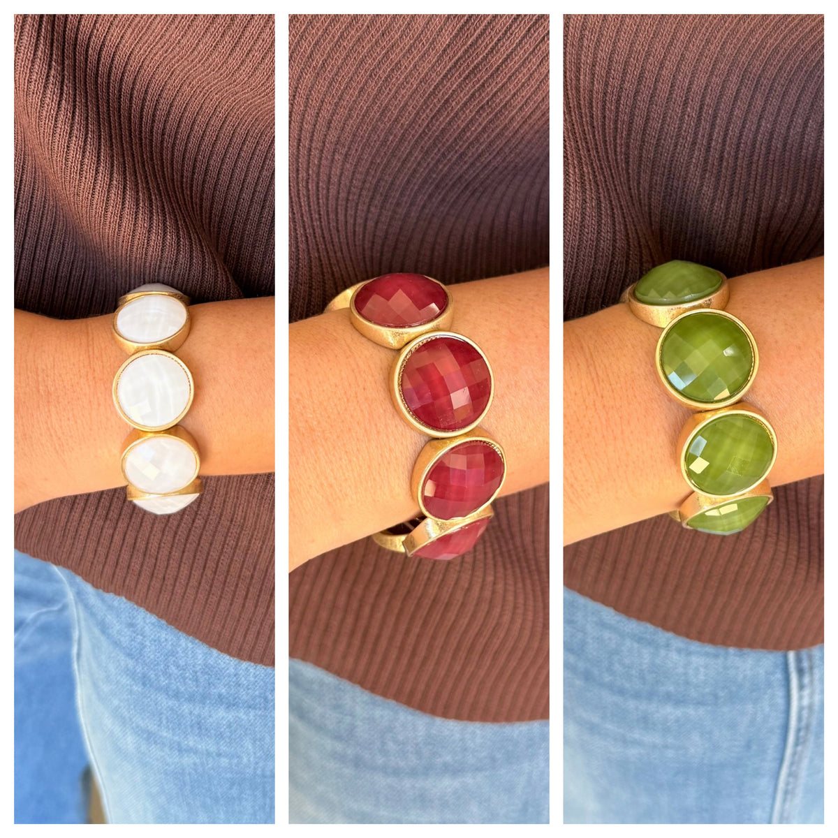 Luxe Round Facet Bracelet