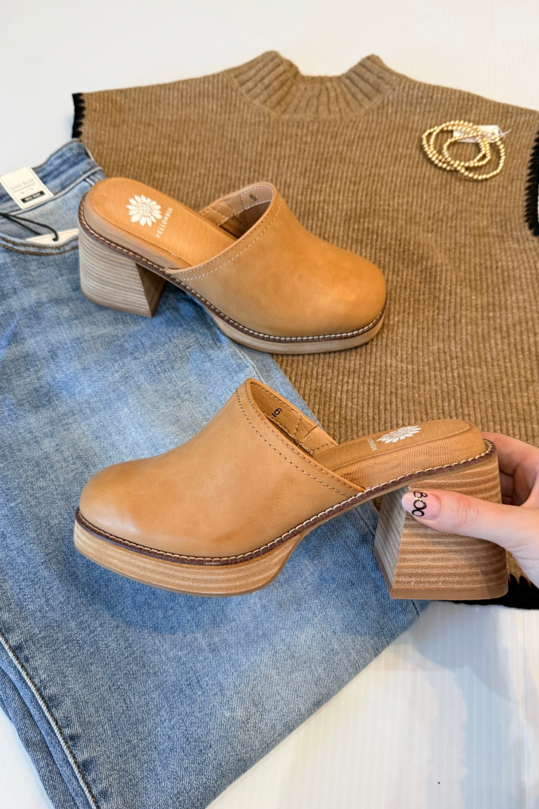 Yellow Box Ivaria Platform Clog