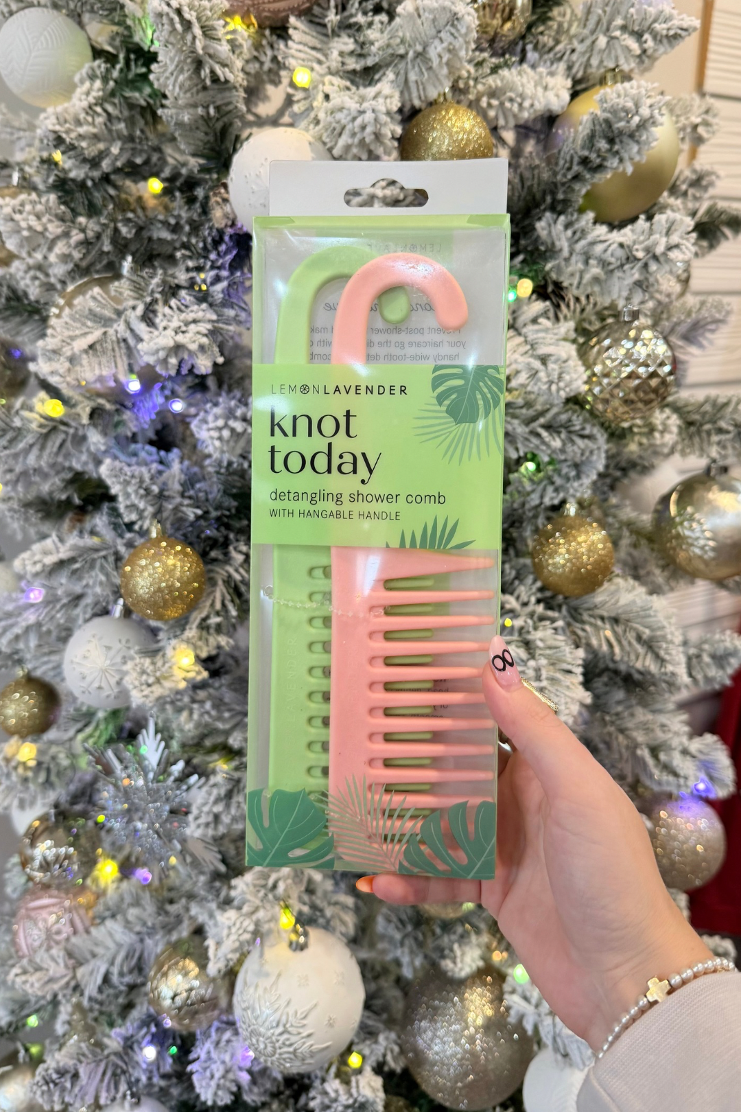 Lemon Lavender Knot Today Detangling Shower Comb