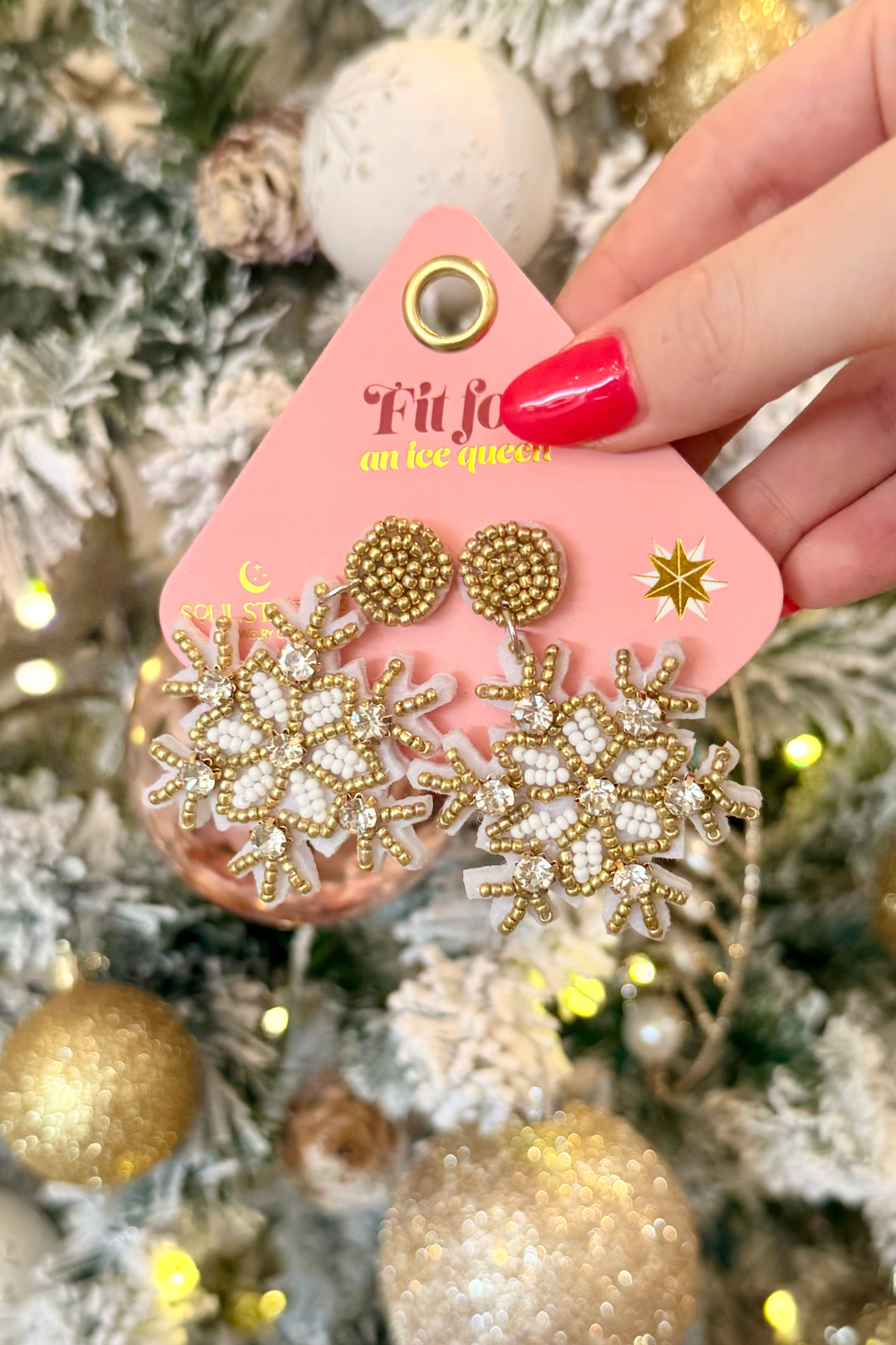 Soul Stacks Holiday Spirit Beaded Earrings