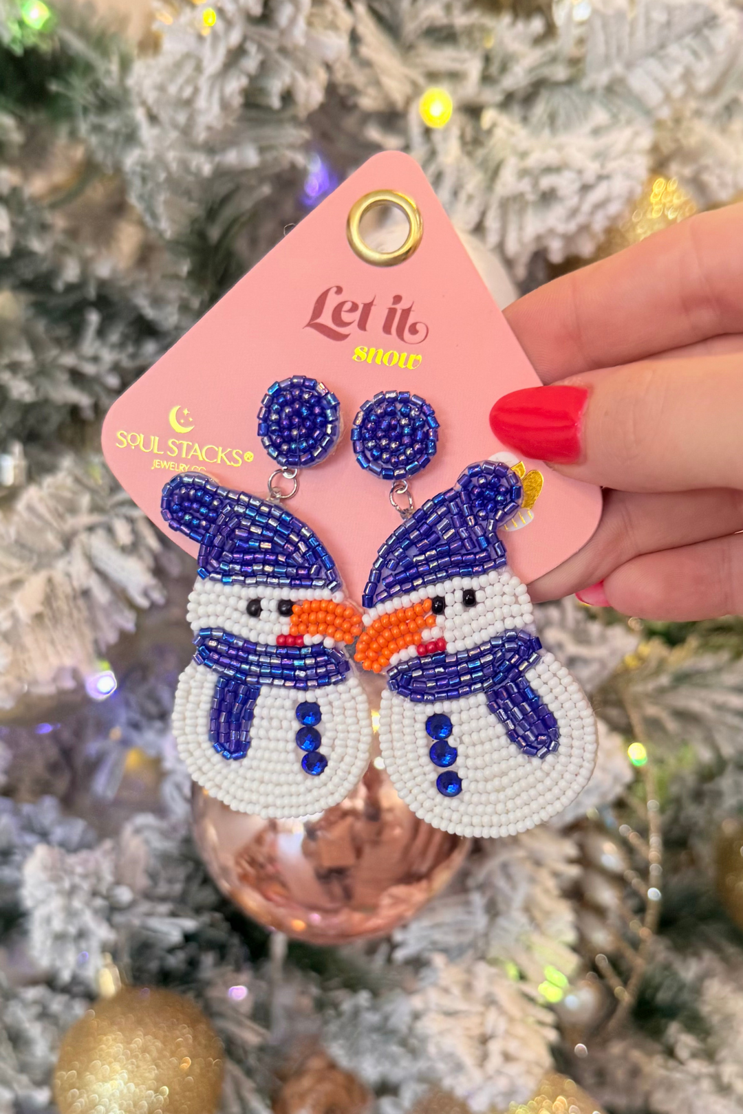 Soul Stacks Holiday Spirit Beaded Earrings