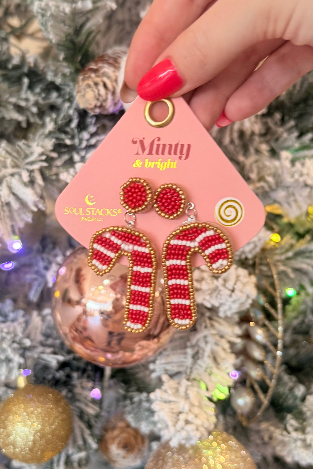 Soul Stacks Holiday Spirit Beaded Earrings