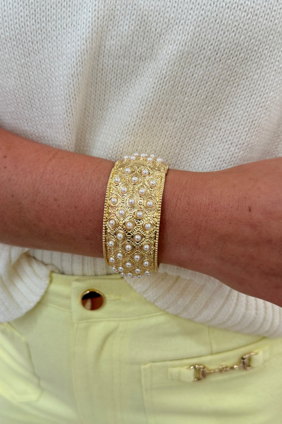 Pearl Power Bangle