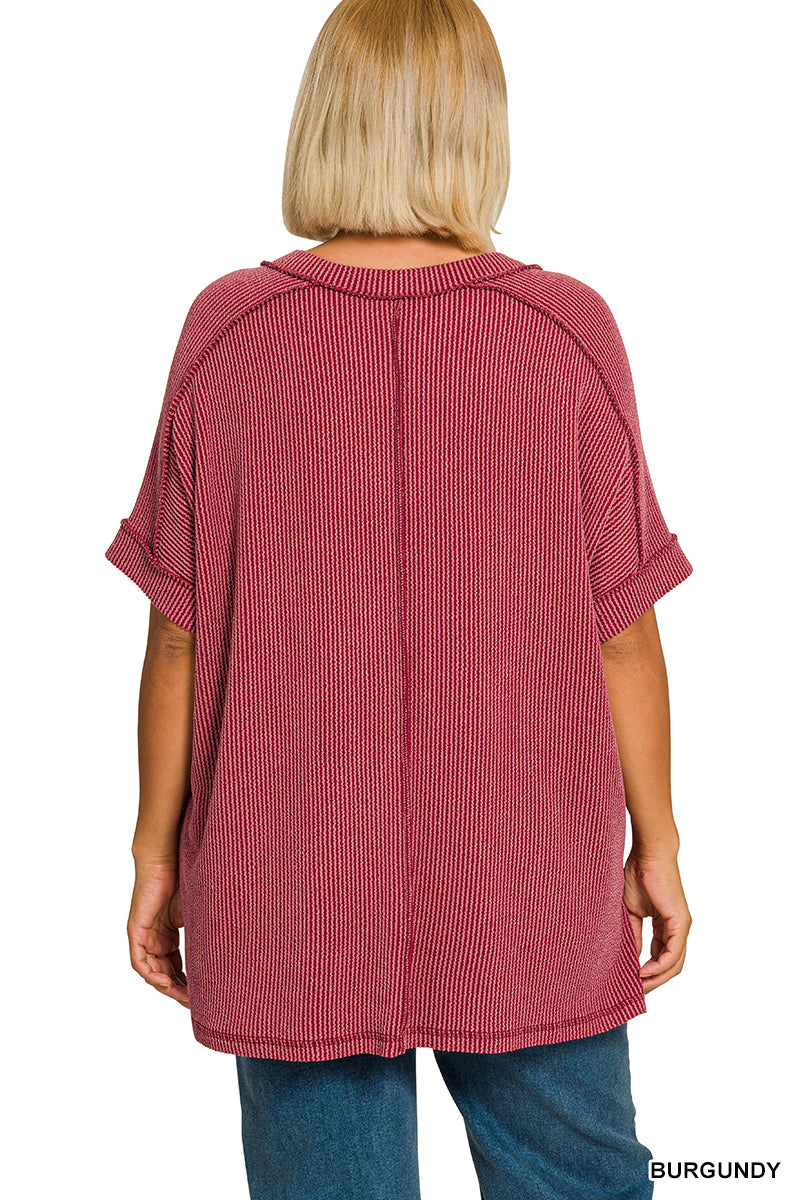 The Contour Ribbed Top - Curvy