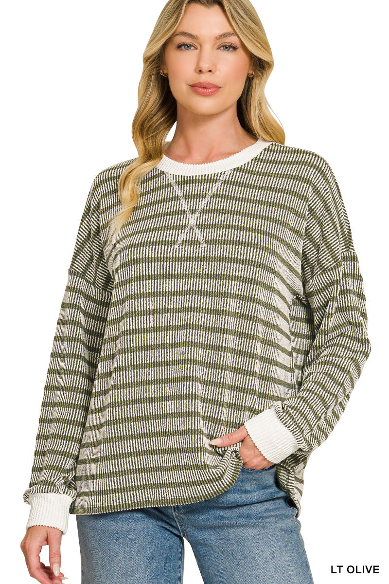 Weekend Stripe Top - Curvy