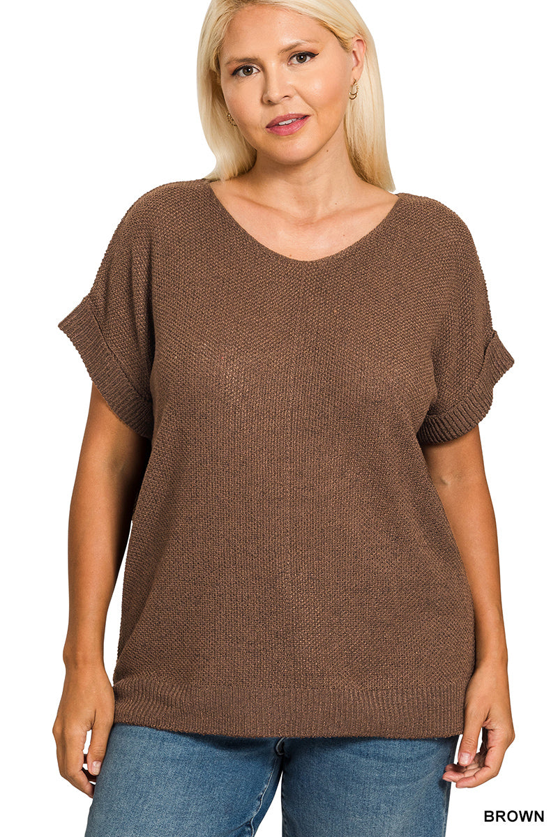 Class Act Sweater Top - Curvy