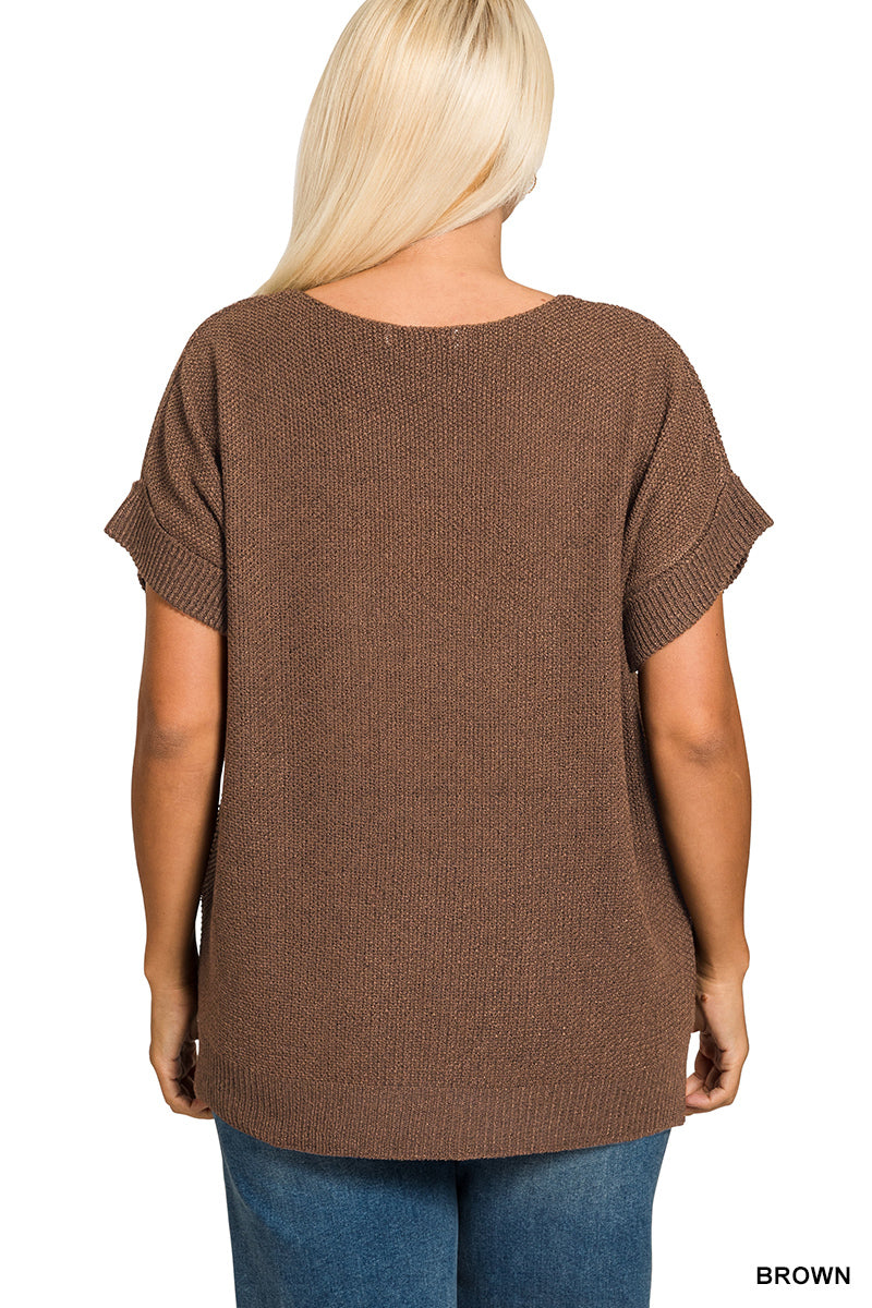 Class Act Sweater Top - Curvy