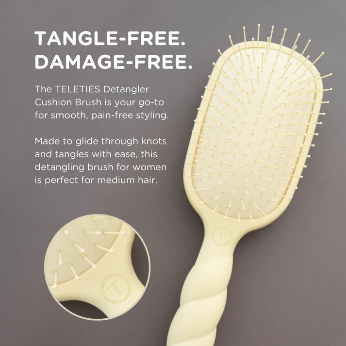 Teleties Detangler Brush for Medium Hair