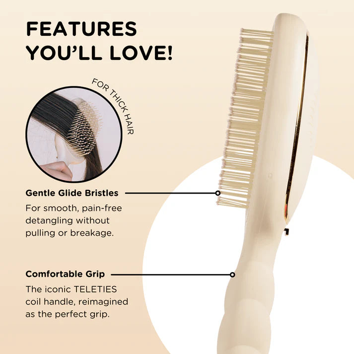 Teleties Detangler Brush for Thick Hair