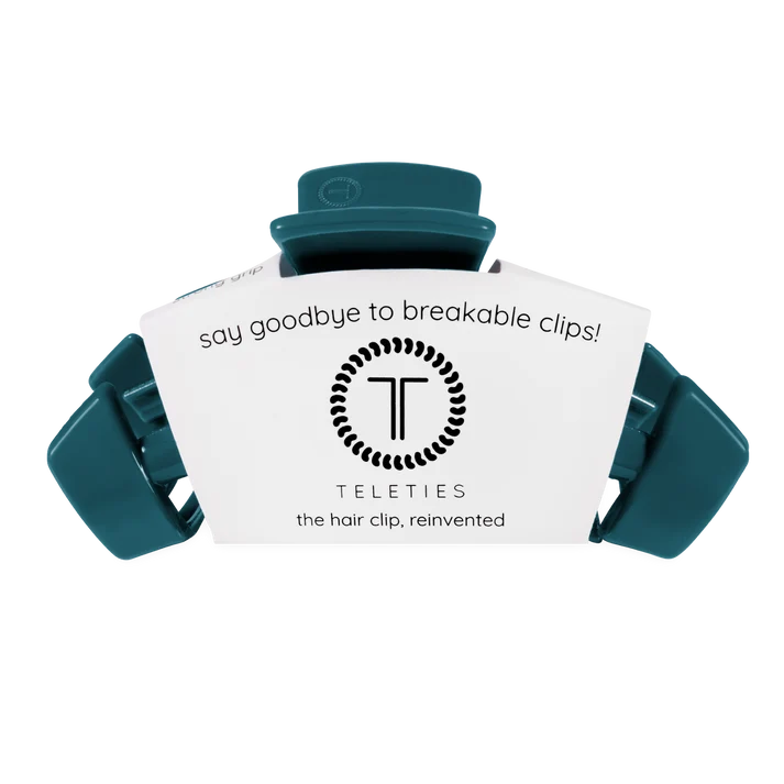 Teleties Classic Teal With It Claw Clip