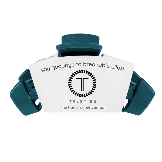 Teleties Classic Teal With It Claw Clip