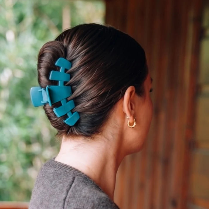 Teleties Classic Teal With It Claw Clip