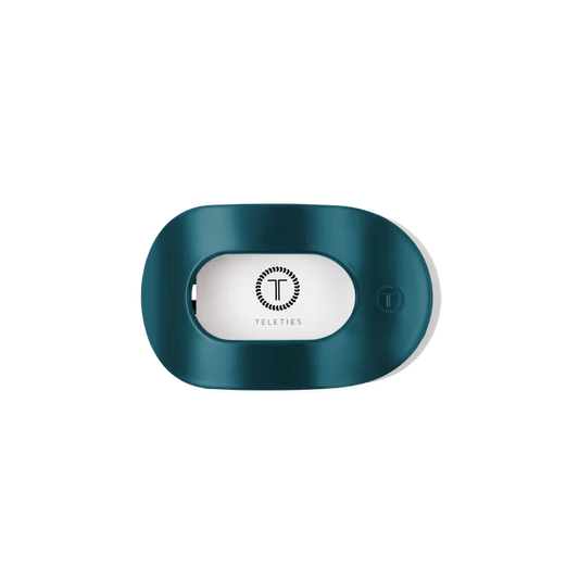 Teleties Teal With It Flat Round Hair Clip
