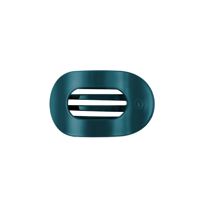 Teleties Teal With It Flat Round Hair Clip