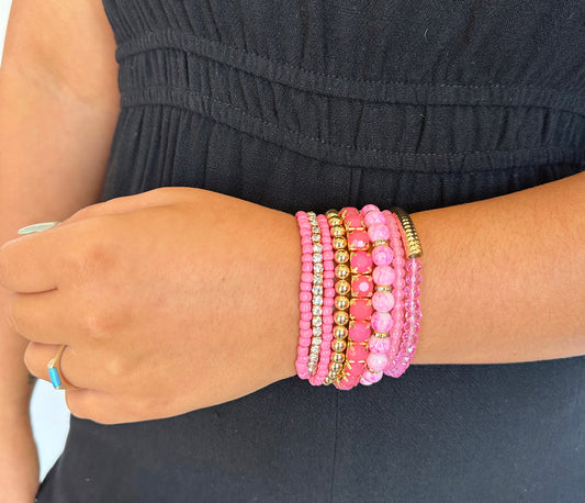 Pink Frenzy Bracelet Set