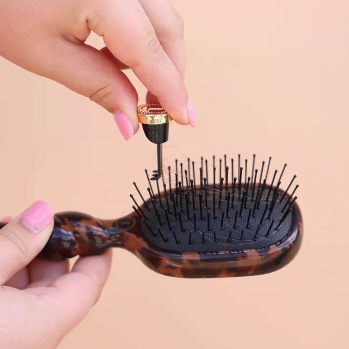 Teleties Mini Detangler Hair Brush for Medium Hair