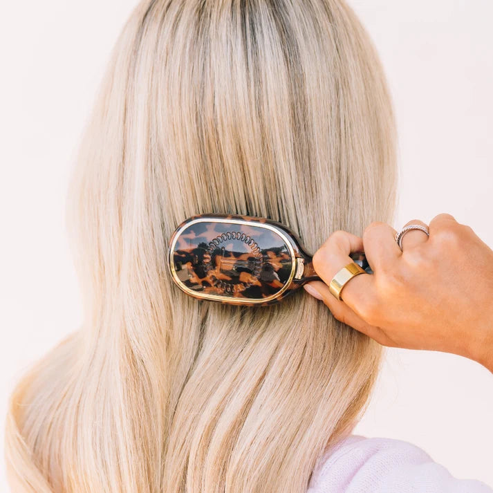 Teleties Mini Detangler Hair Brush for Medium Hair
