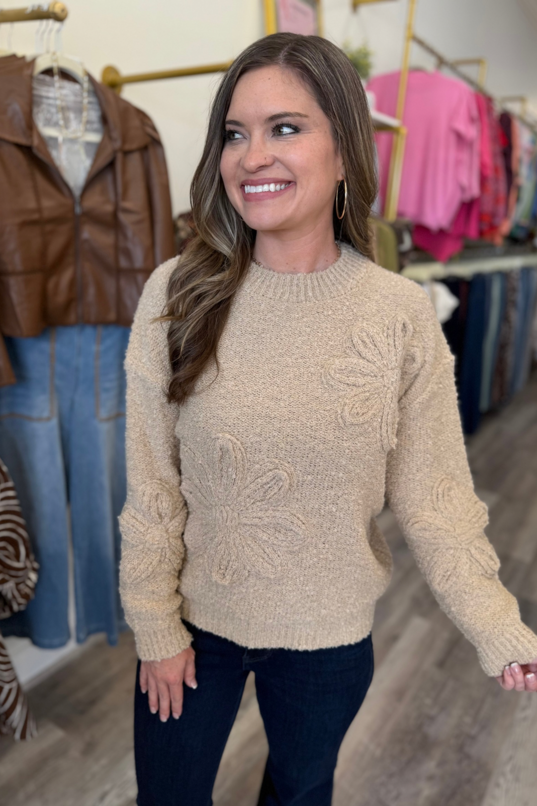 Cozy Petal Sweater